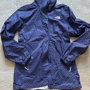 The North Face Dark Blue Polka Dot Jacket